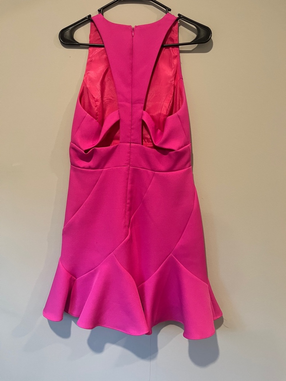 DO+BE Hot Pink V-Neck Mini Dress - Picture 2 of 2